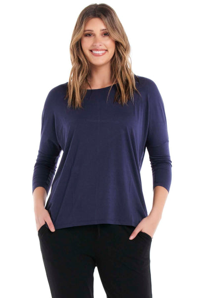 Betty Basics Milan Top in Navy - Hey Sara