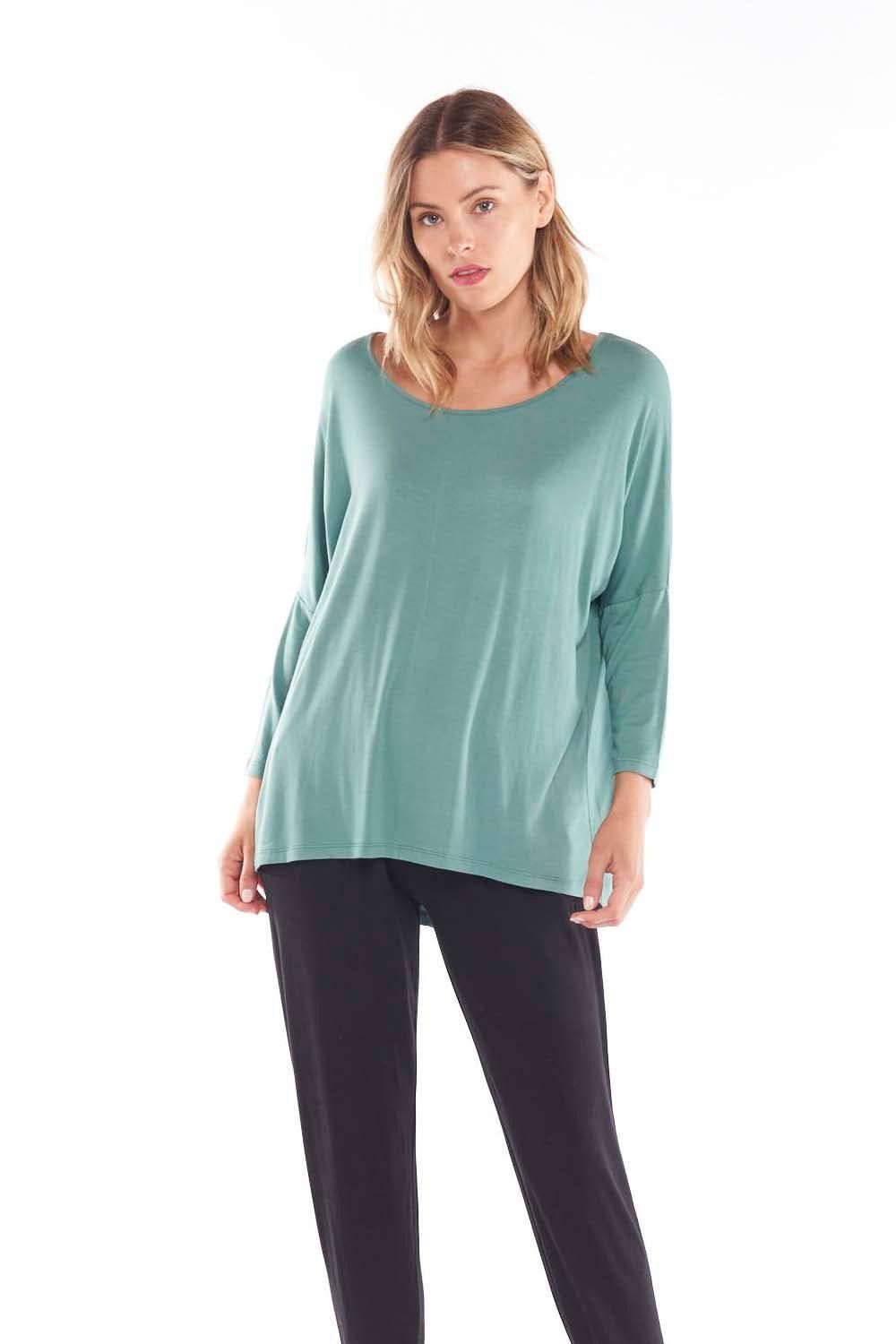 Betty Basics Milan Top in Silver Fern - Hey Sara