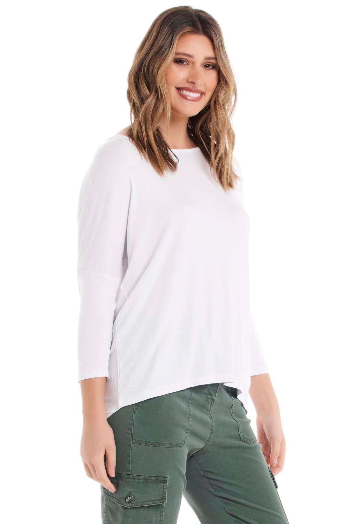 Betty Basics Milan Top in White - Hey Sara