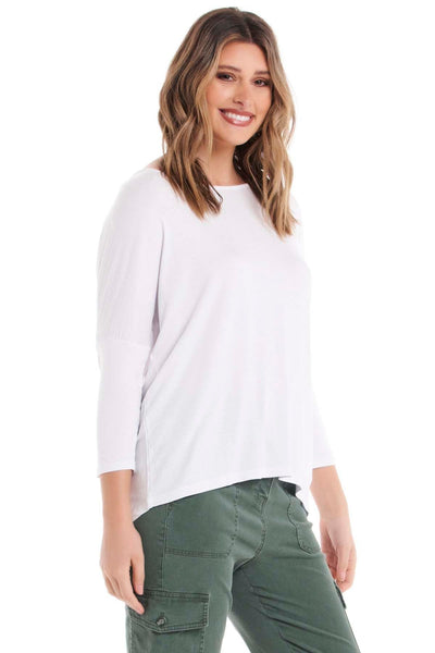 Betty Basics Milan Top in White - Hey Sara