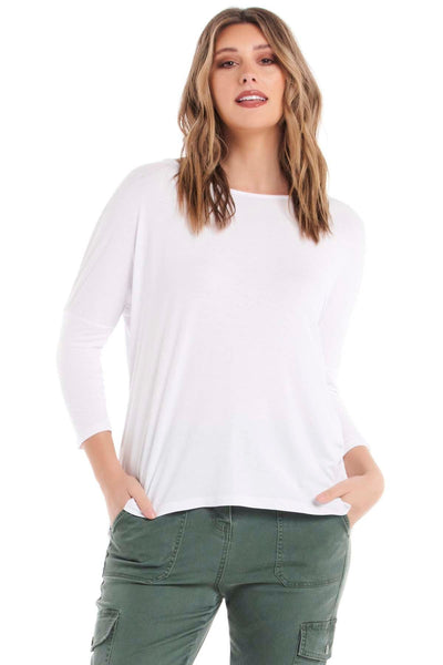 Betty Basics Milan Top in White - Hey Sara