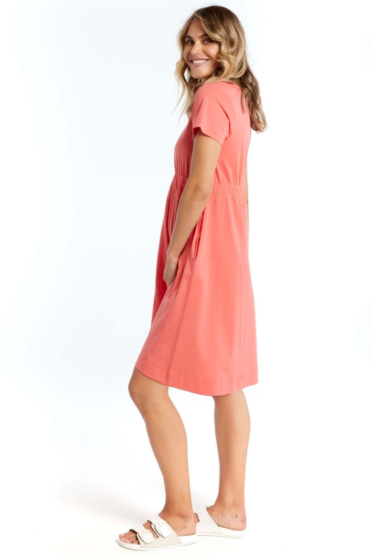 Betty Basics Milla T-Shirt Dress in Strawberry - Hey Sara