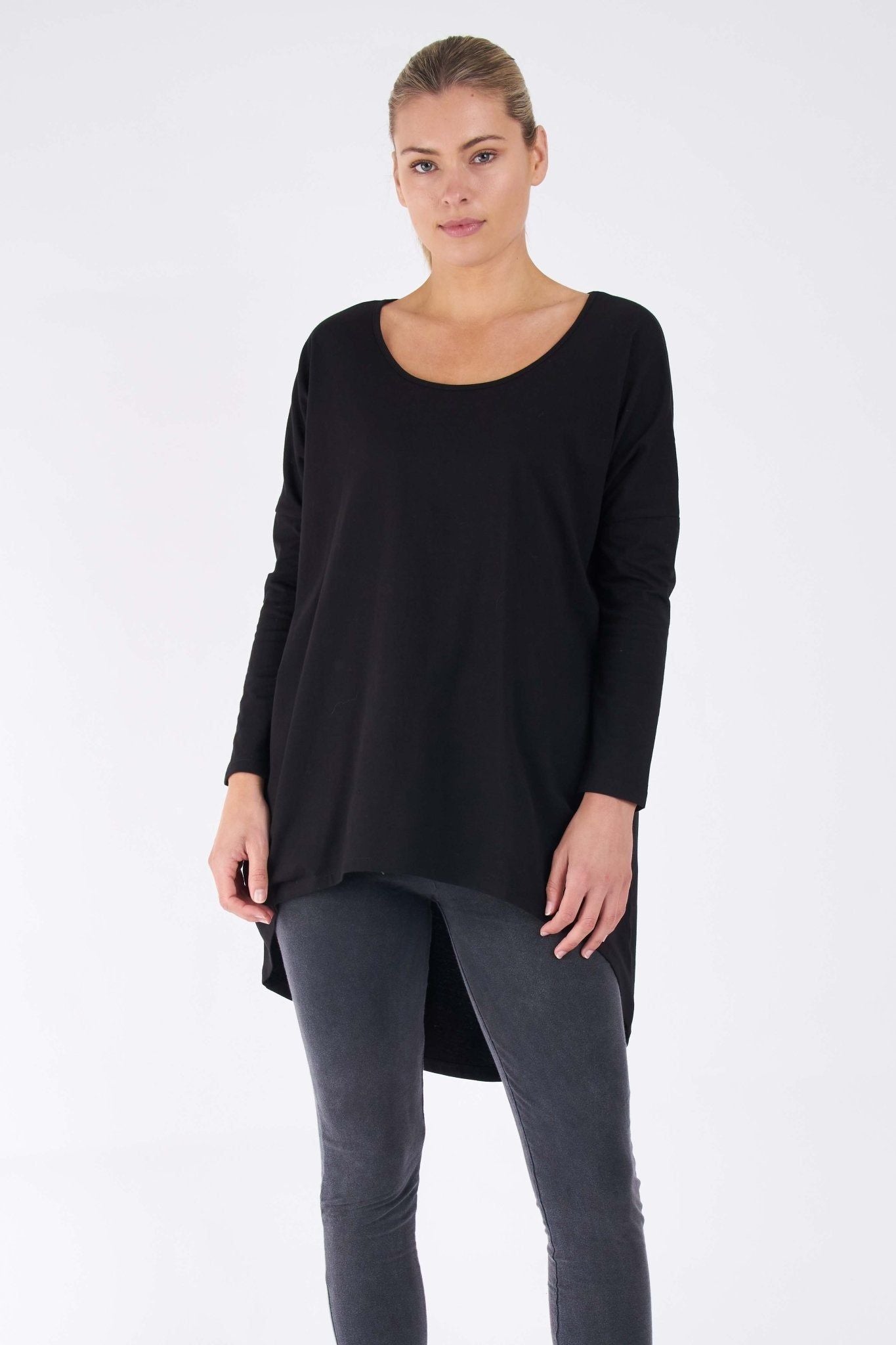 Betty Basics Nelly Long Sleeve Top in Black - Hey Sara