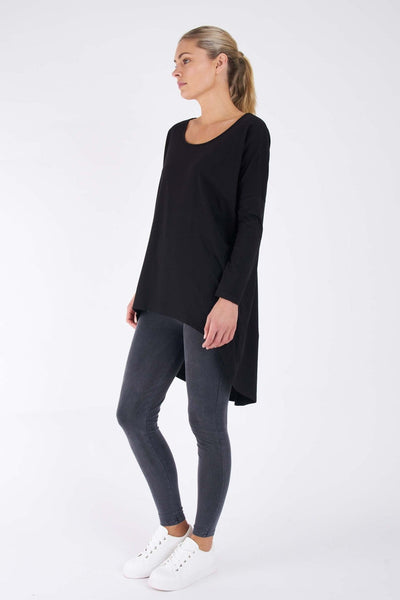 Betty Basics Nelly Long Sleeve Top in Black - Hey Sara