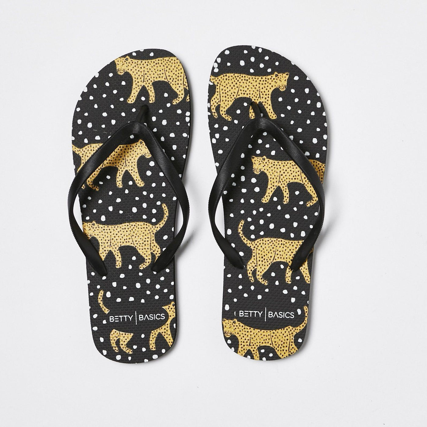 Betty Basics Nomad Thongs in Black - Hey Sara