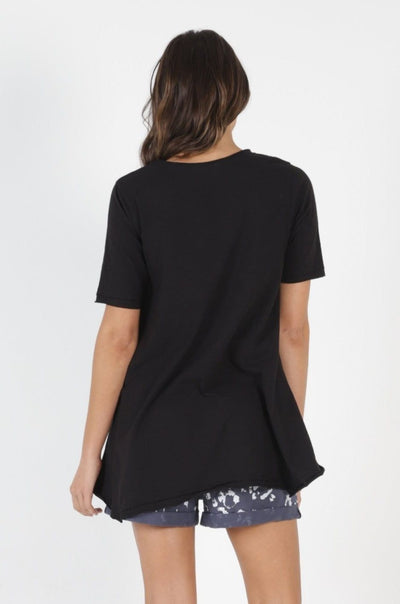 Betty Basics Noosa V-Neck Tee in Black - Hey Sara