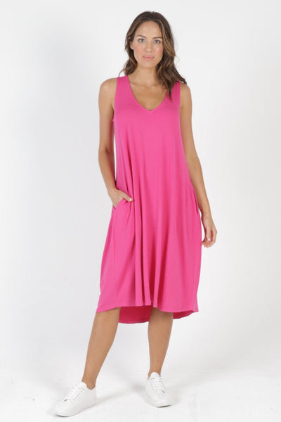 Betty Basics Oman Dress in Fuchsia - Hey Sara