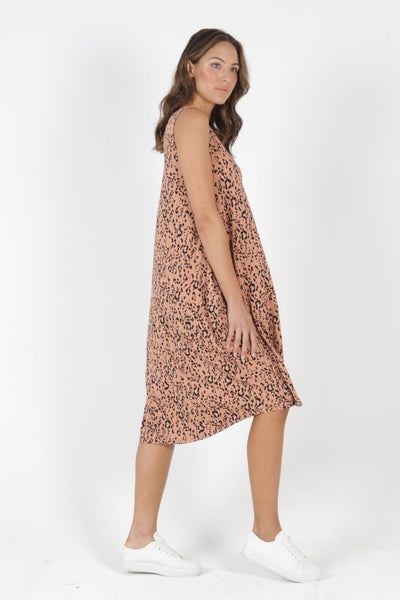 Betty Basics Oman Dress in Lynx Print - Hey Sara