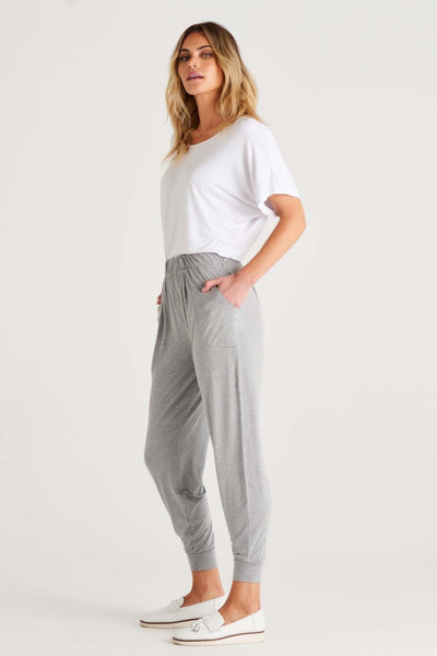 Betty Basics Paris Harem Pant in Grey Marle - Hey Sara