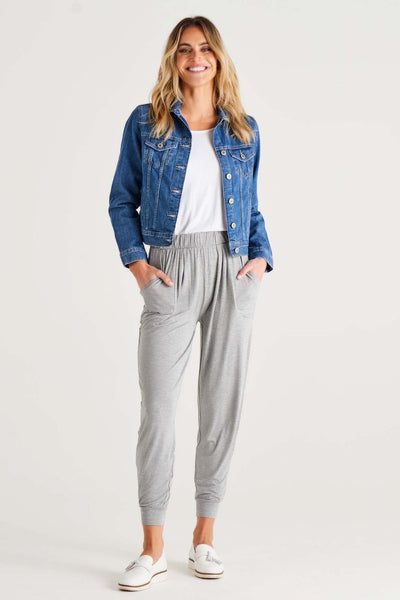 Betty Basics Paris Harem Pant in Grey Marle - Hey Sara