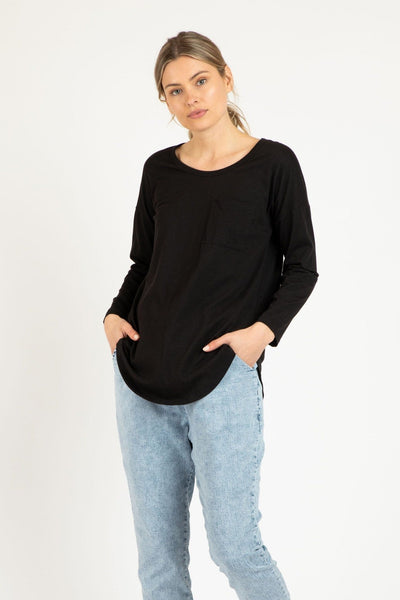 Betty Basics Phoebe Top in Black - Hey Sara