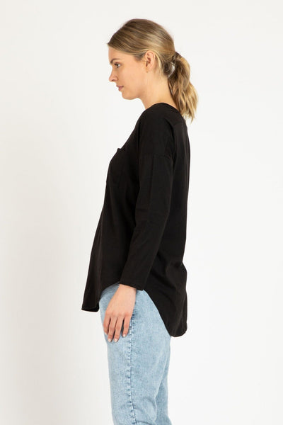 Betty Basics Phoebe Top in Black - Hey Sara