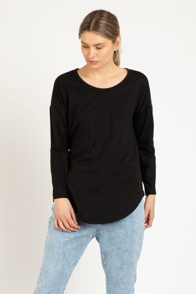 Betty Basics Phoebe Top in Black - Hey Sara