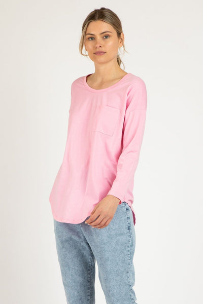Betty Basics Phoebe Top in Floss Pink - Hey Sara