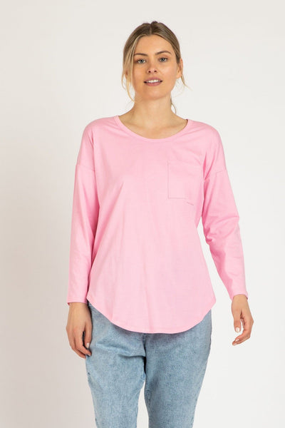 Betty Basics Phoebe Top in Floss Pink - Hey Sara