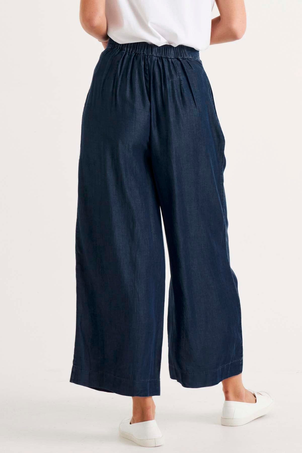 Betty Basics Pia Palazzo Pants in Blue Haze - Hey Sara