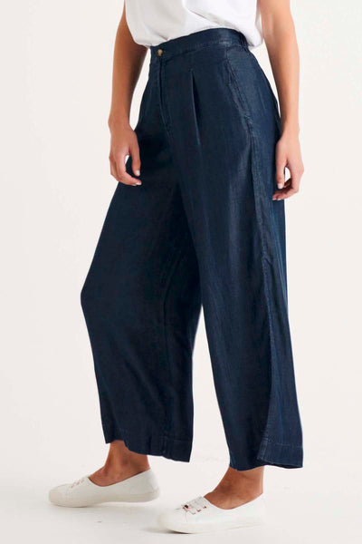 Betty Basics Pia Palazzo Pants in Blue Haze - Hey Sara