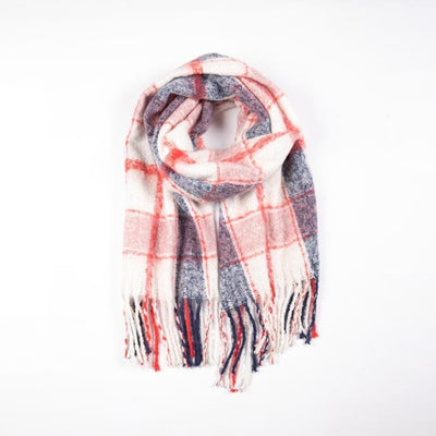 Betty Basics Polar Check Scarf in Pink - Hey Sara