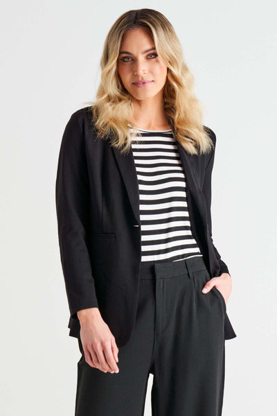 Betty Basics Portsea Blazer in Black - Hey Sara