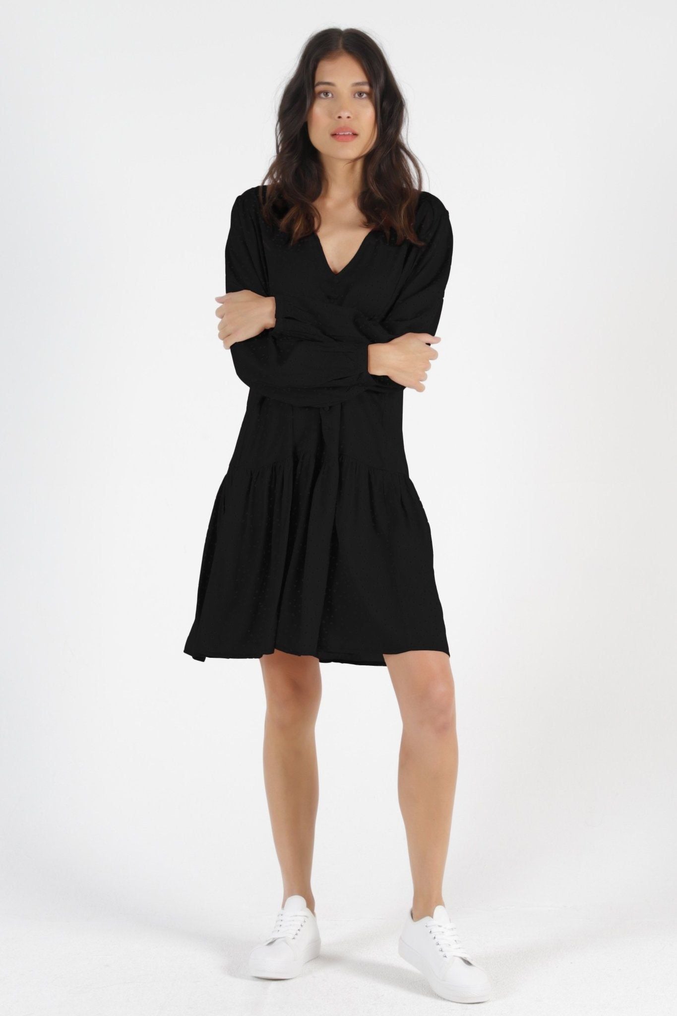 Betty Basics Rory Dress in Black - Hey Sara