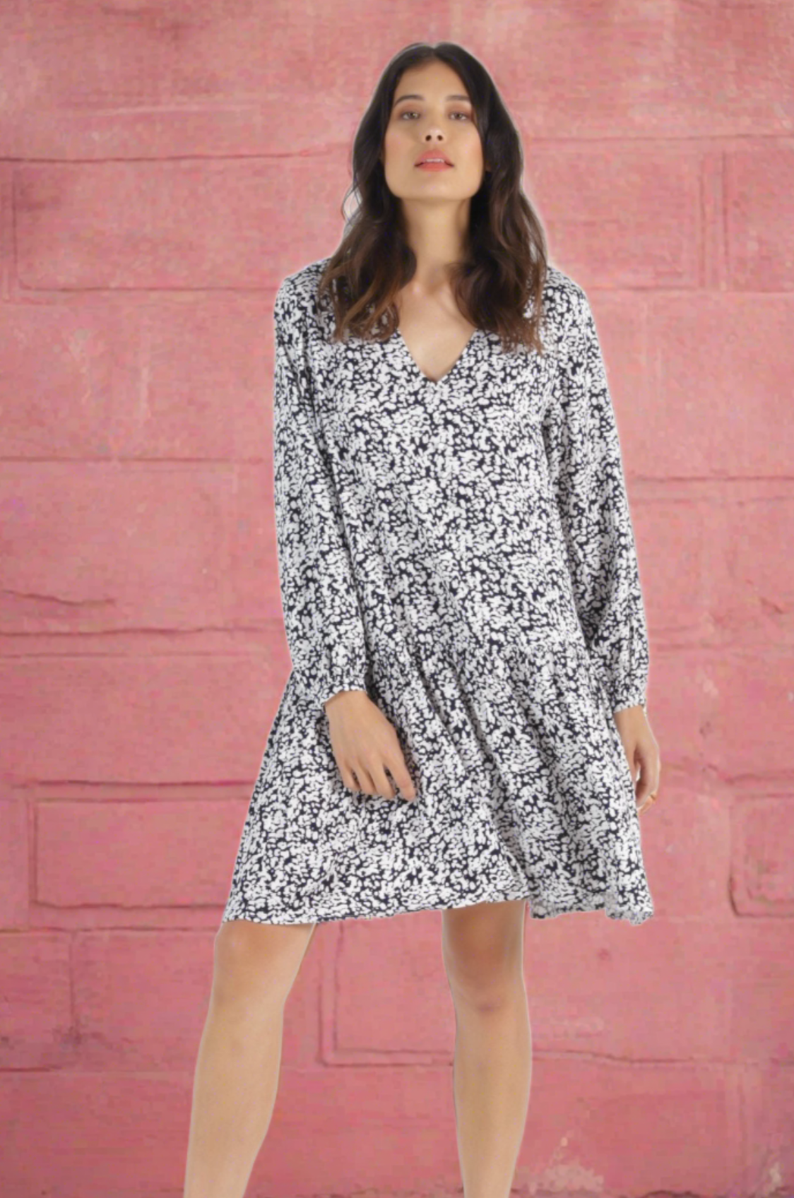 Rory Midi Dress in Ink Blot | Betty Basics | Hey Sara
