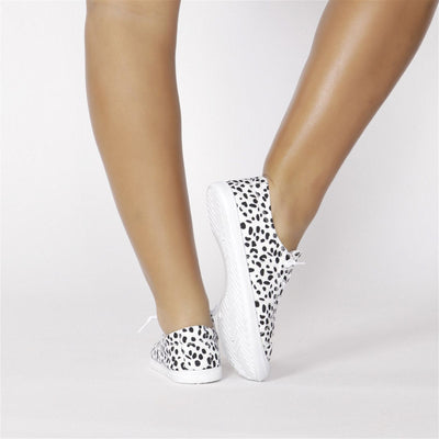 Betty Basics Sail Sneaker in White Black Spot - Hey Sara