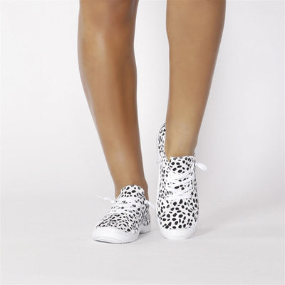 Betty Basics Sail Sneaker in White Black Spot - Hey Sara