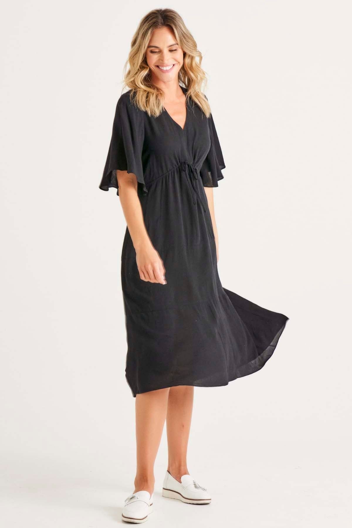 Betty Basics Saint Lucia Dress in Black - Hey Sara