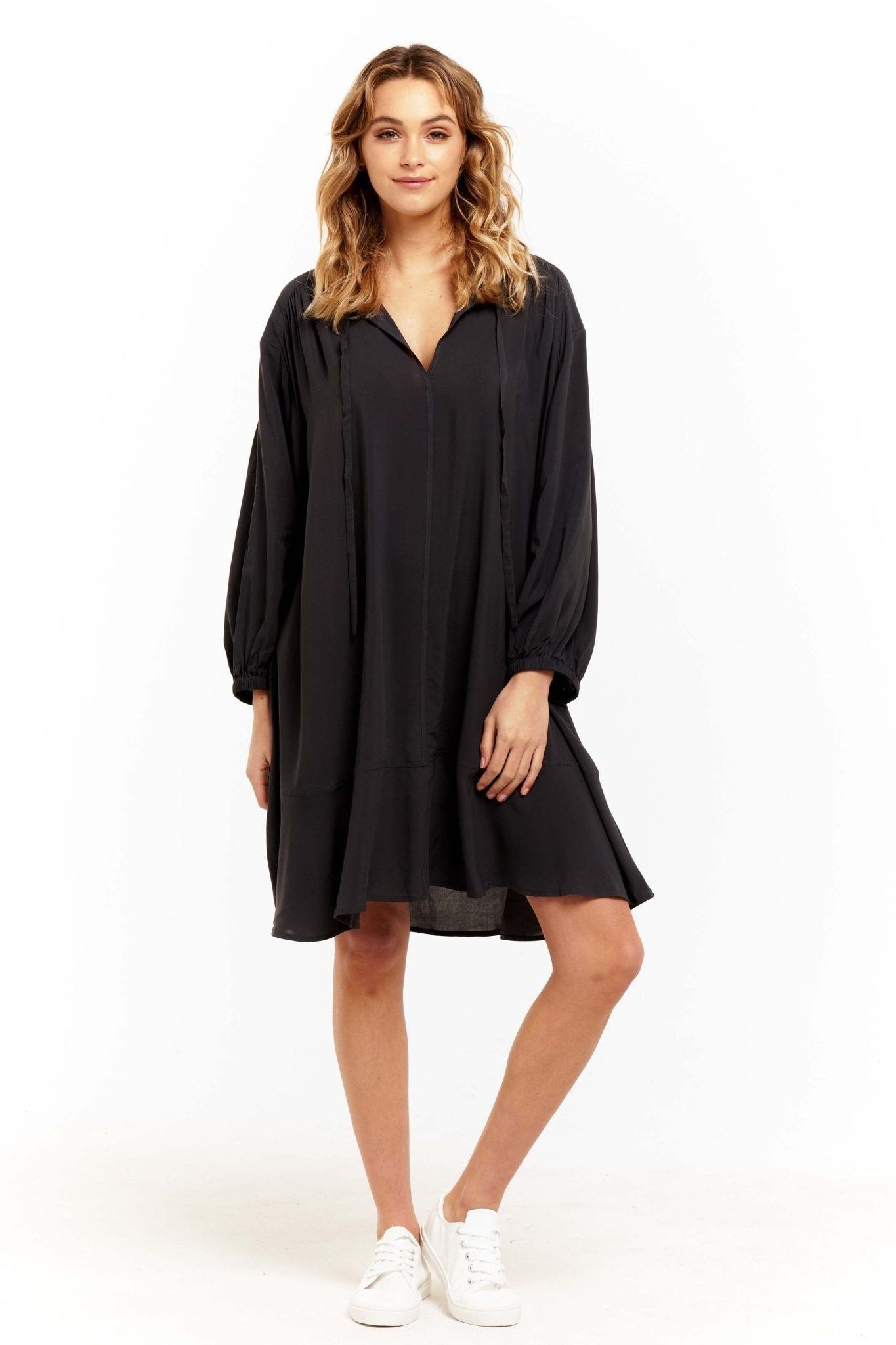 Betty Basics Samara Dress in Petrol Black - Hey Sara