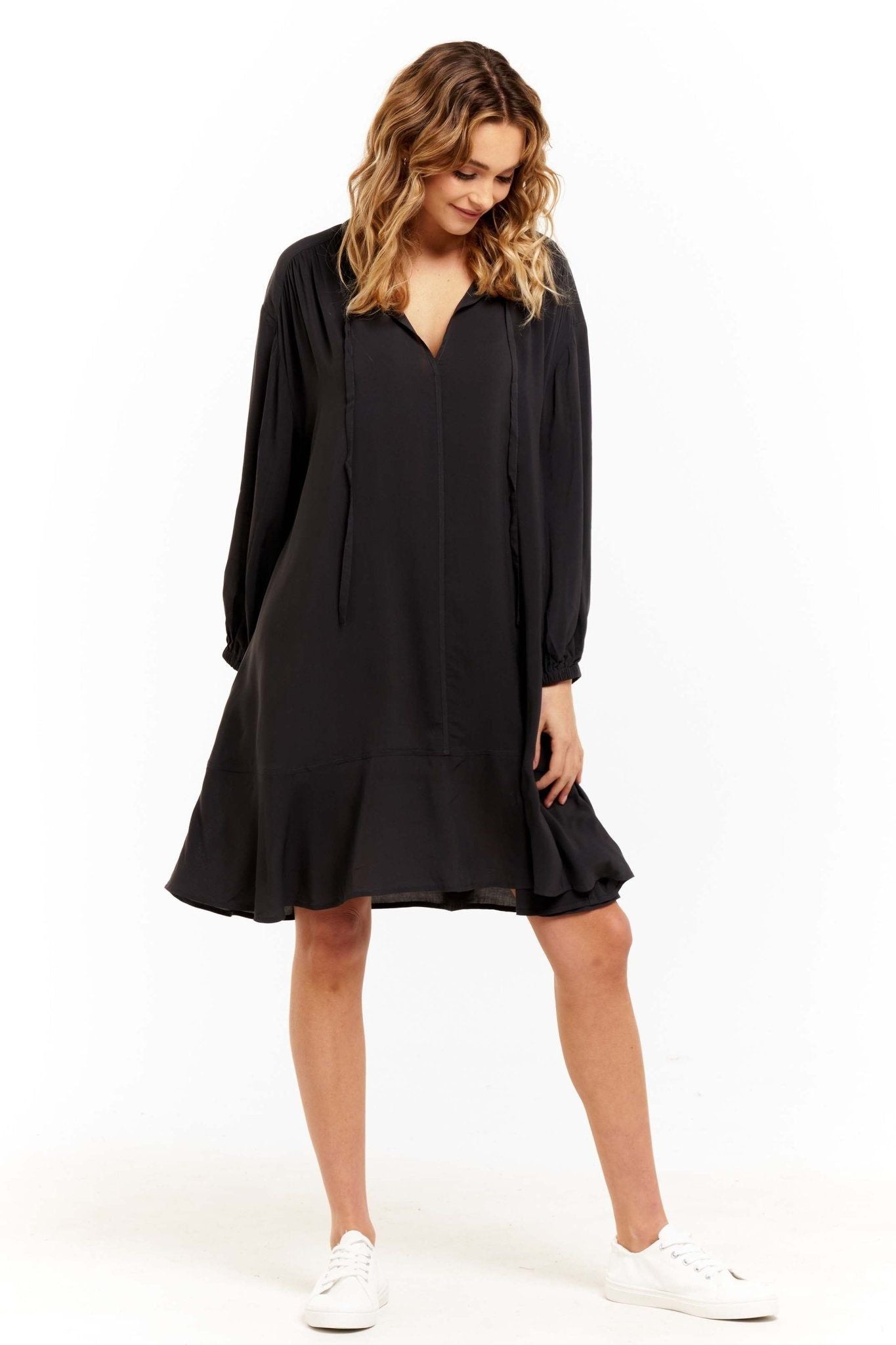 Betty Basics Samara Dress in Petrol Black - Hey Sara