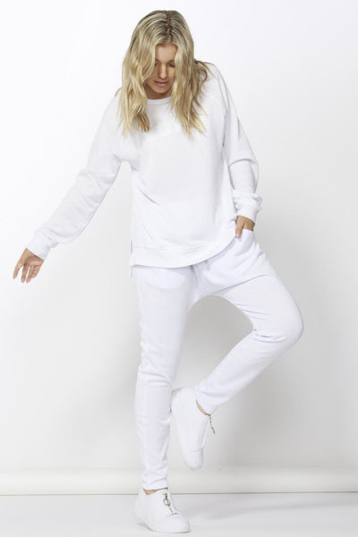 Betty Basics Saxon Sweat Pants in White - Hey Sara