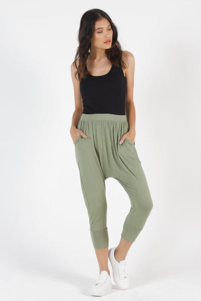 Betty Basics Soho Pants in Avocado - Hey Sara