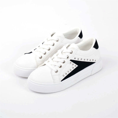 Betty Basics Stride Sneaker in White with Bling - Hey Sara