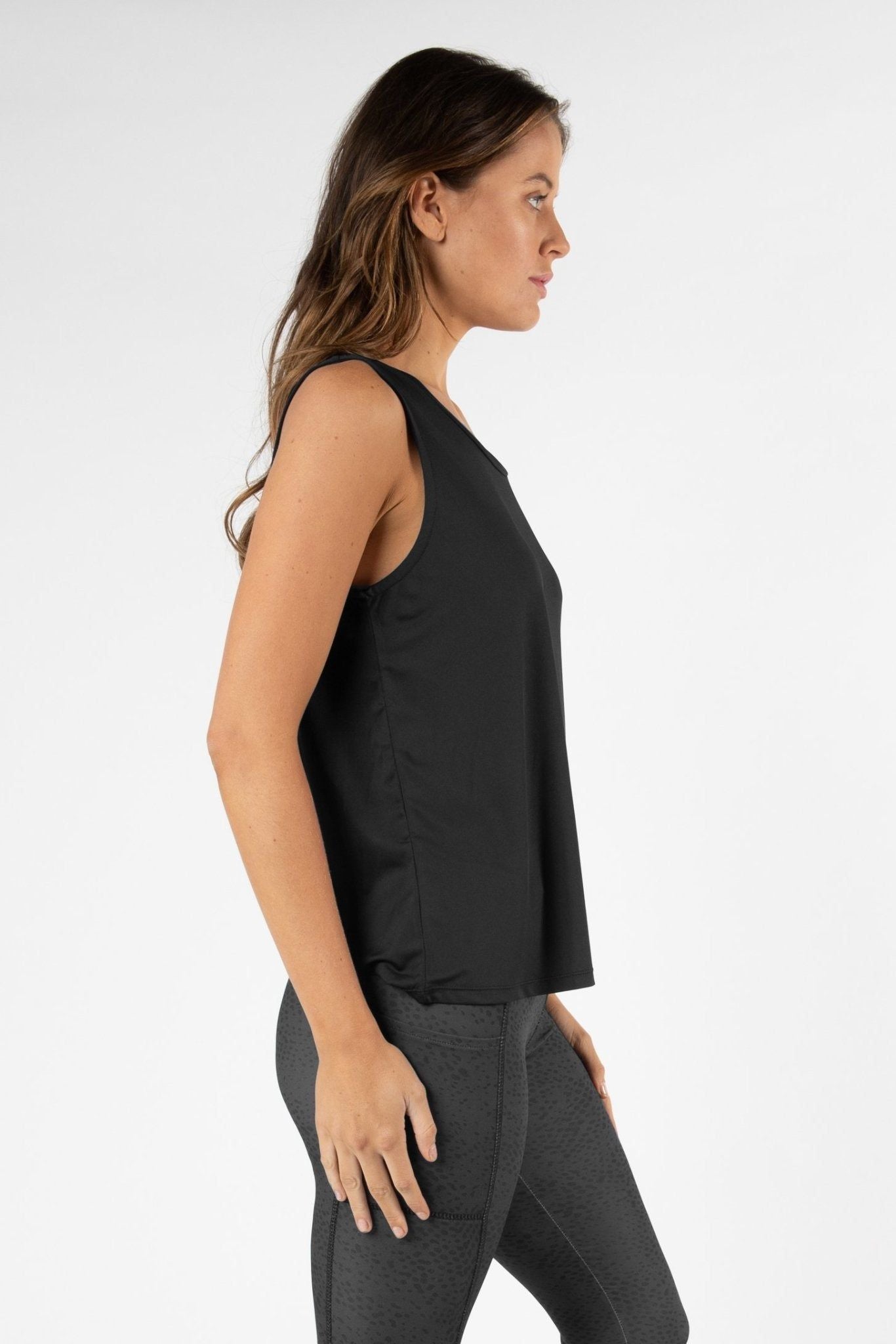 Betty Basics Swift Tank in Black - Hey Sara