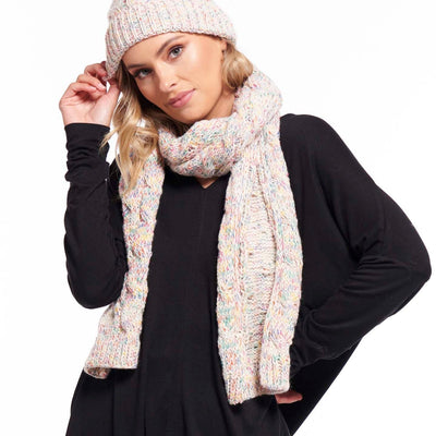 Betty Basics Thelma Knit Scarf in Rainbow Speckle - Hey Sara