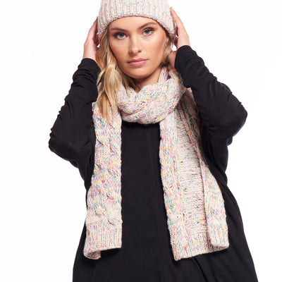 Betty Basics Thelma Knit Scarf in Rainbow Speckle - Hey Sara