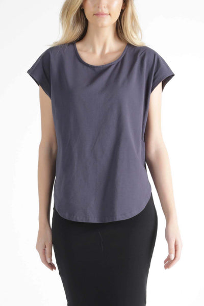 Betty Basics Tulip Top in Blue Stone - Hey Sara