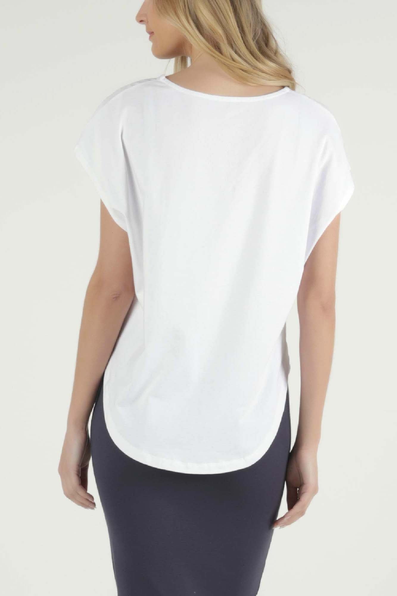 Betty Basics Tulip Top in White - Hey Sara
