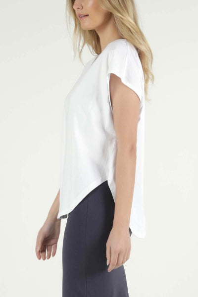 Betty Basics Tulip Top in White - Hey Sara