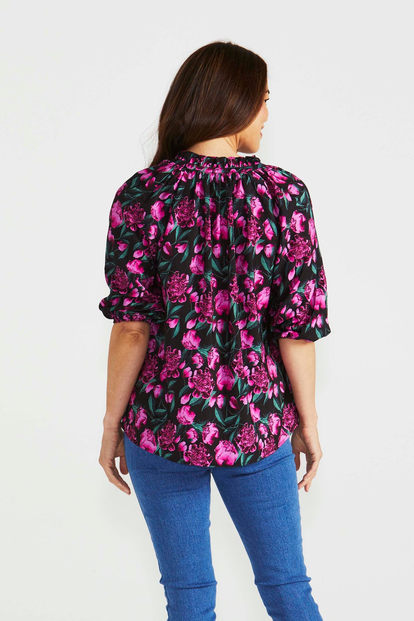 Betty Basics Cecilia Blouse in Floral Print