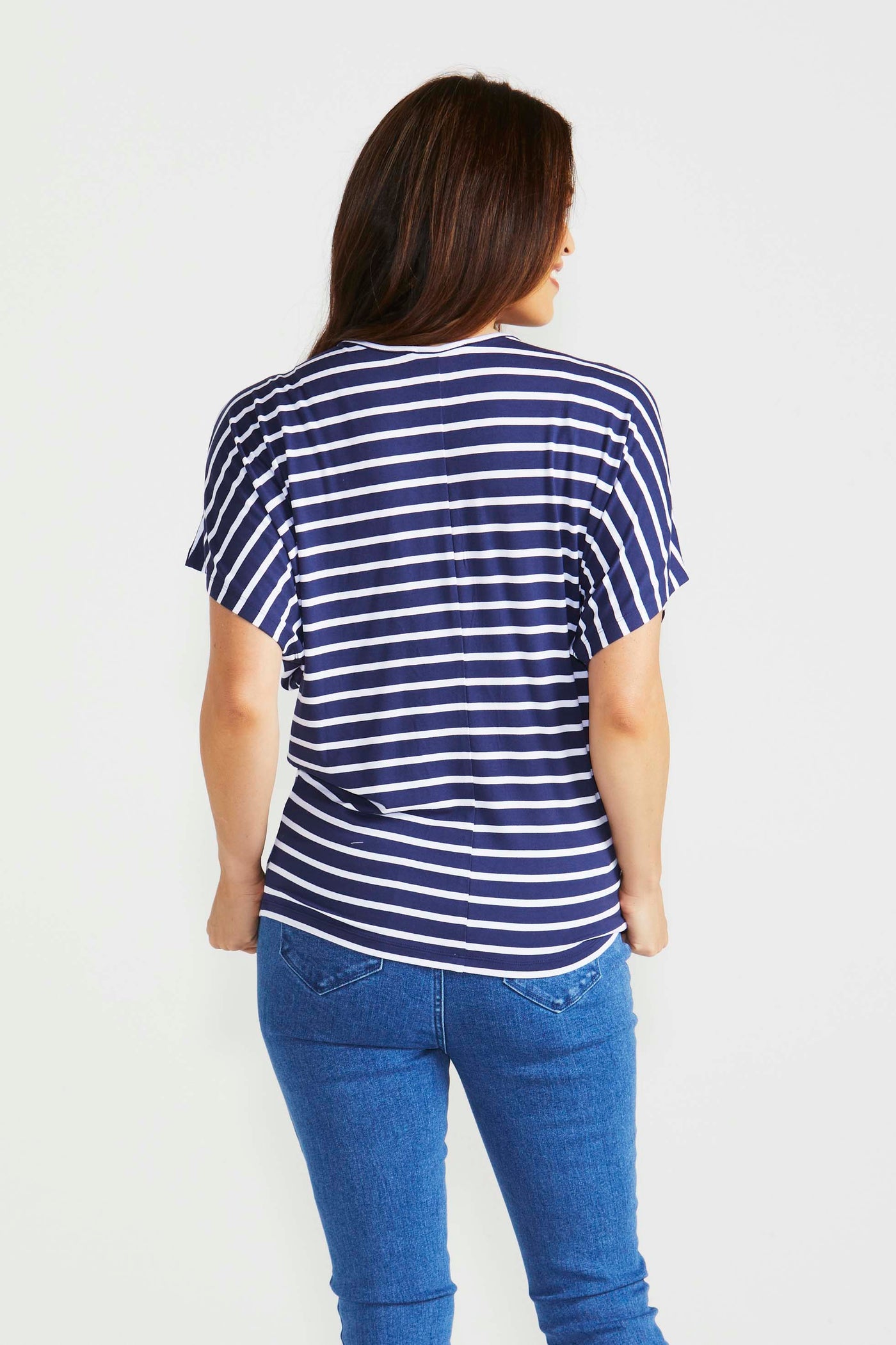 Betty Basics Maui Tee in Parisian Stripe