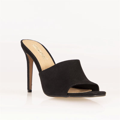 Billini Balira Stiletto Mule in Black Suede - Hey Sara