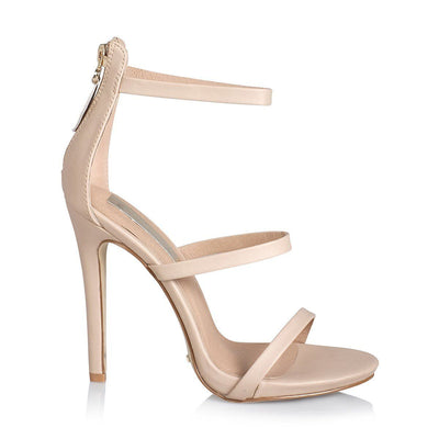 Billini Delta Stiletto Heel with Ankle Strap in Nude - Hey Sara