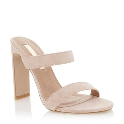 Billini Dionis Twin Strap Mule in Blush Suede - Hey Sara