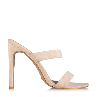 Billini Dionis Twin Strap Mule in Blush Suede - Hey Sara
