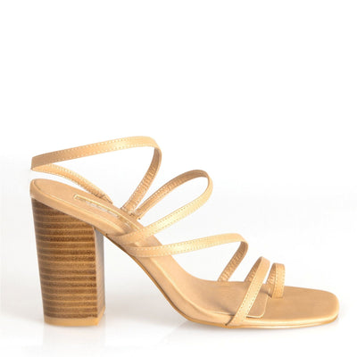 Billini Hattie Block Heel in Nude - Hey Sara