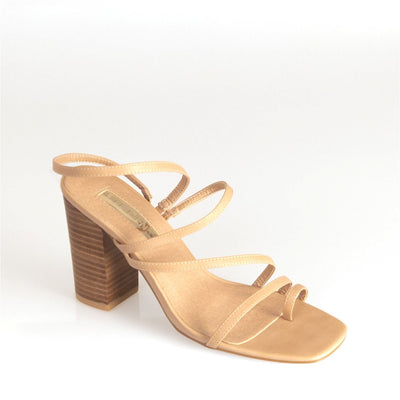 Billini Hattie Block Heel in Nude - Hey Sara