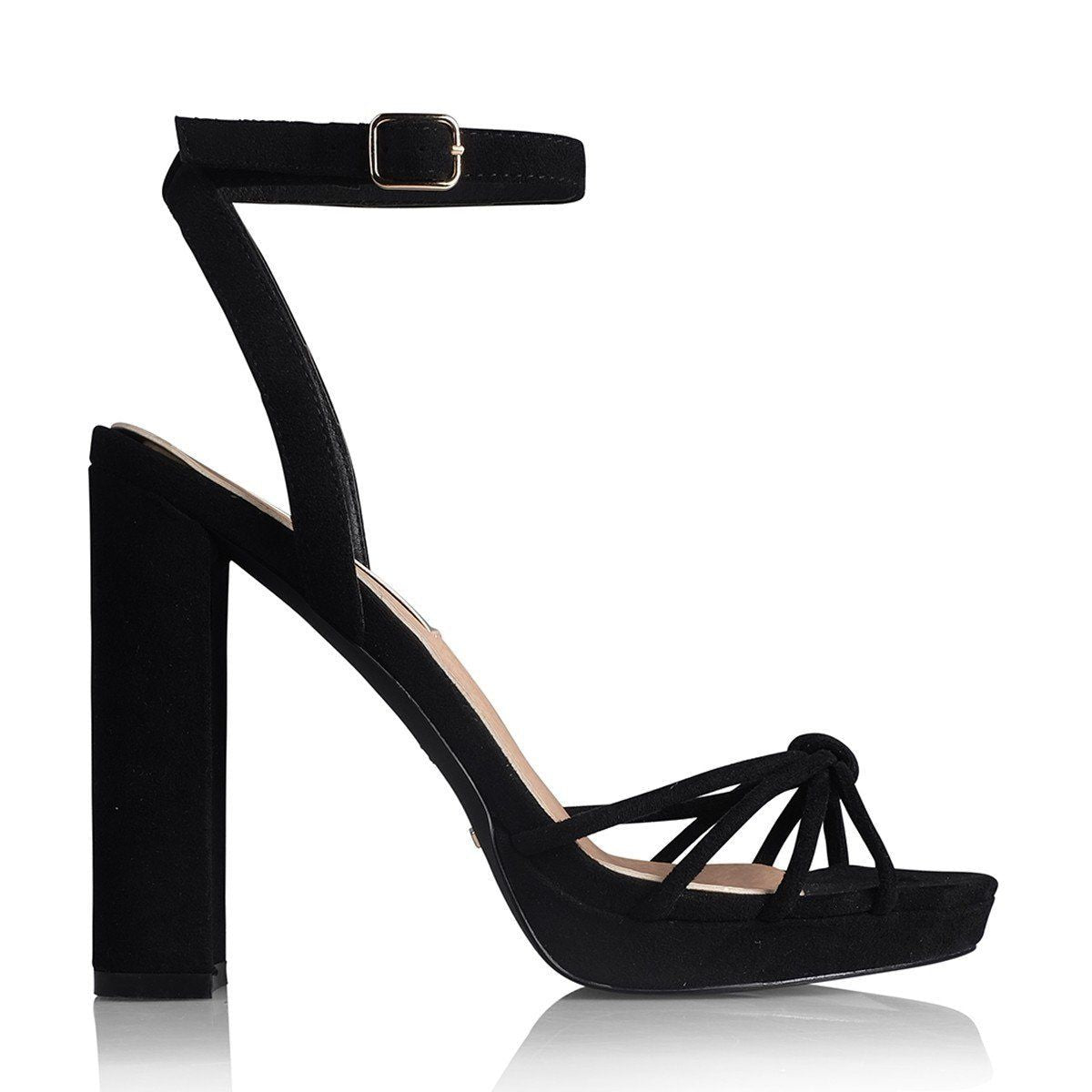 Billini Quentin Platform Heel in Black Suede - Hey Sara