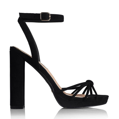Billini Quentin Platform Heel in Black Suede - Hey Sara