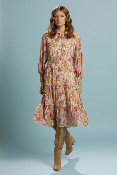 Fate + Becker Another Love Midi Shirt Dress in Vintage Floral - Hey Sara